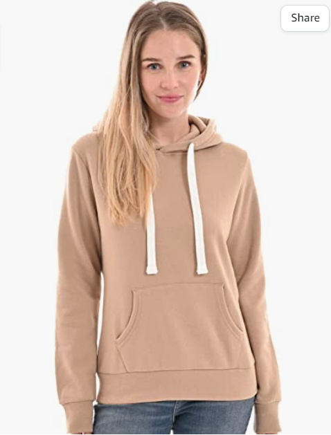 Women's Ultra Soft Fleece Comfortable Basic Active Lounge Lightweight Casual Solid Pullover Hoodie Sweatshirt